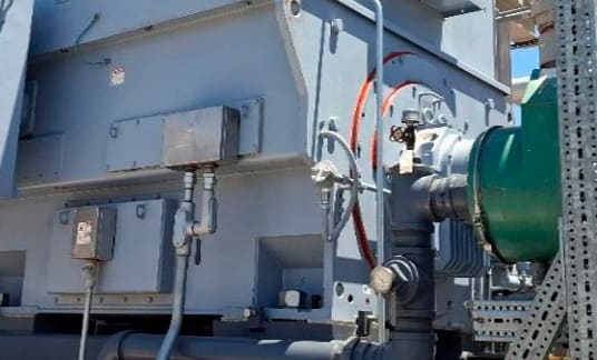 Condición final de motor eléctrico de 7,000 HP tras mantenimiento preventivo L3 en sitio