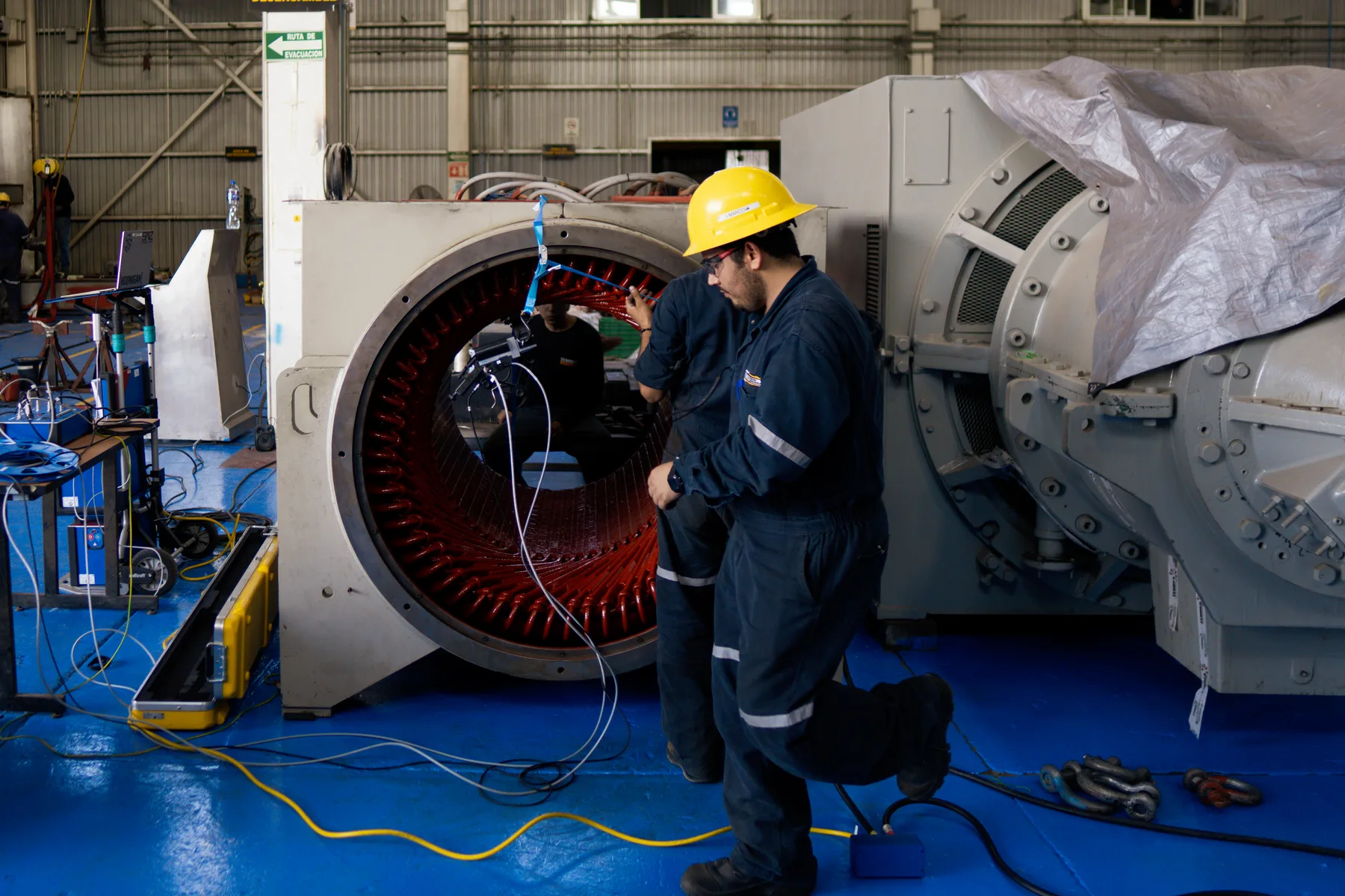 Instrumentación con sensores del estator para diagnóstico eléctrico