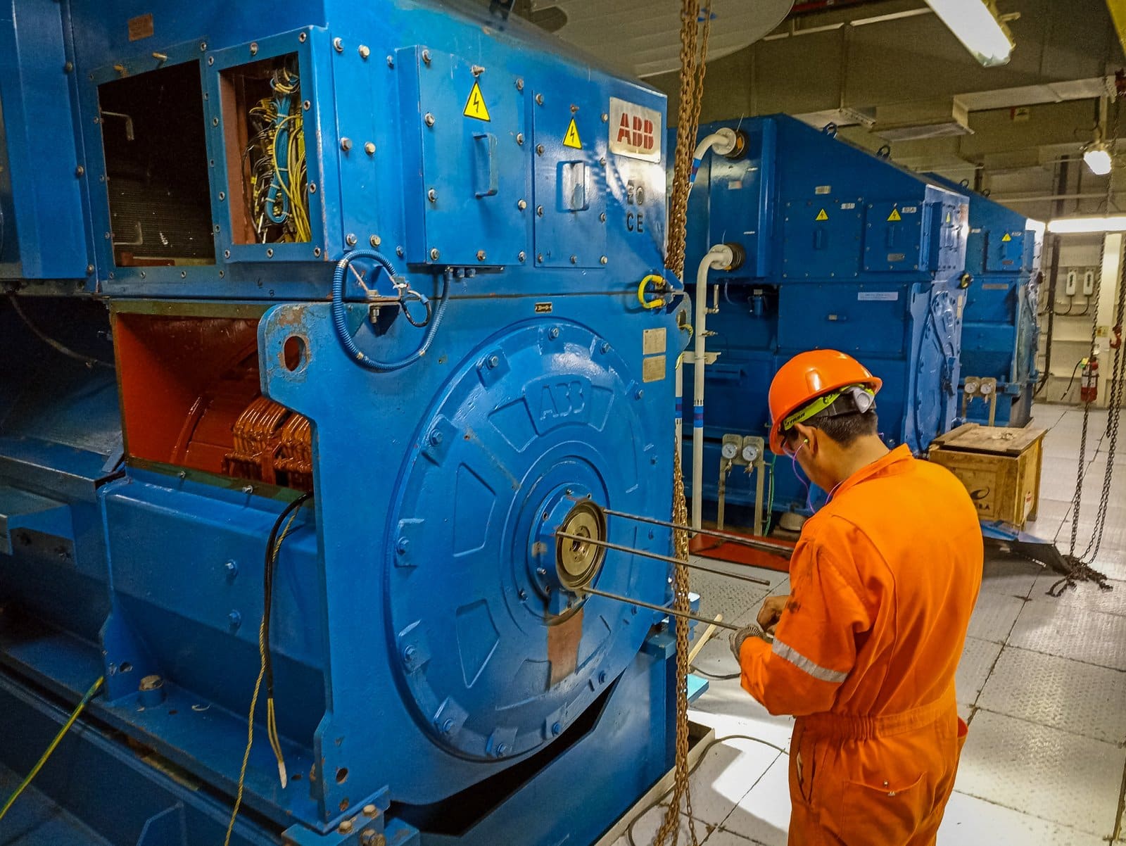 Mantenimiento a generador síncrono en plataforma offshore FPSO