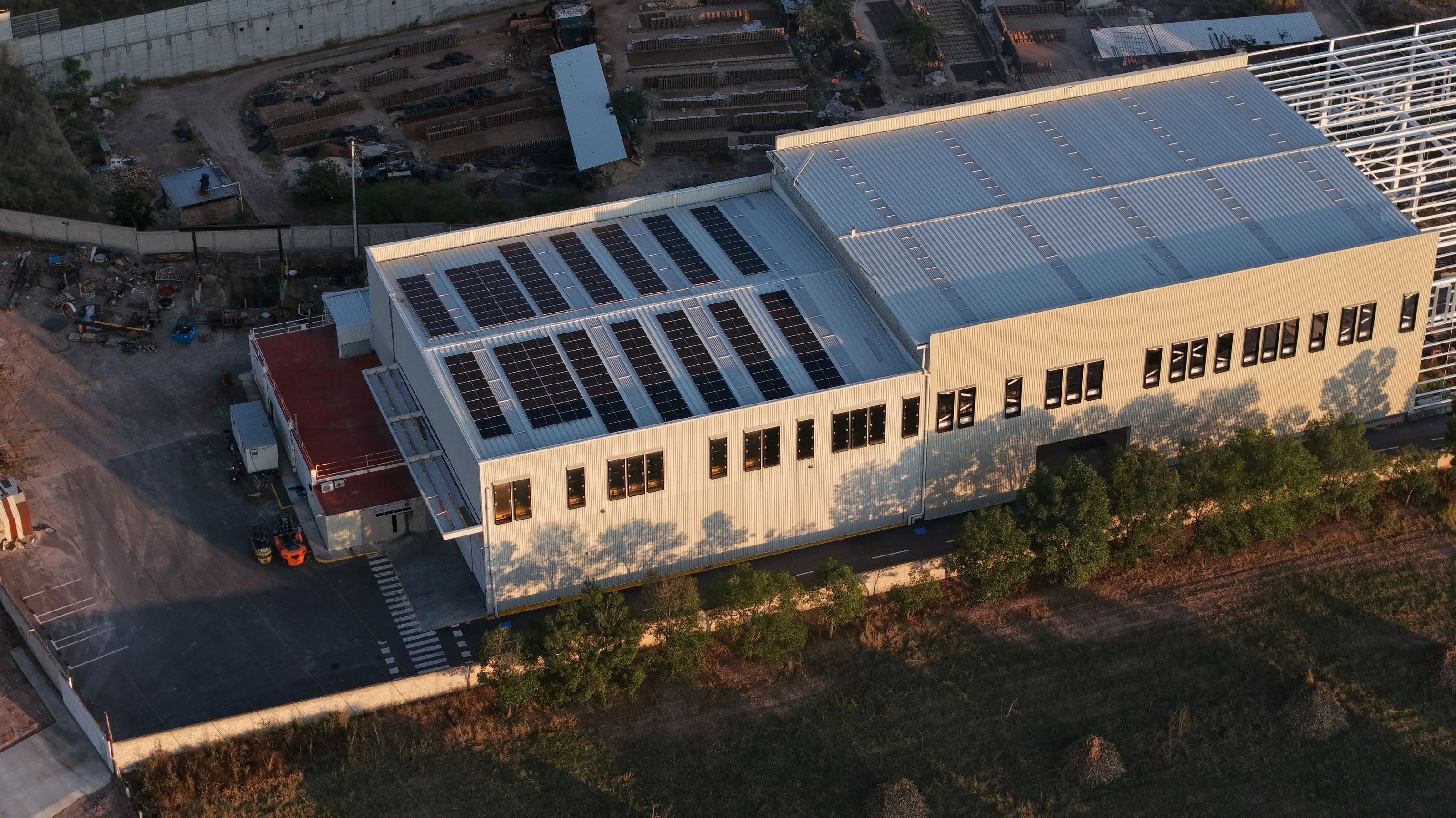 Aerial view of the TEMISA plant in Tlajomulco de Zúñiga, Jalisco, Mexico